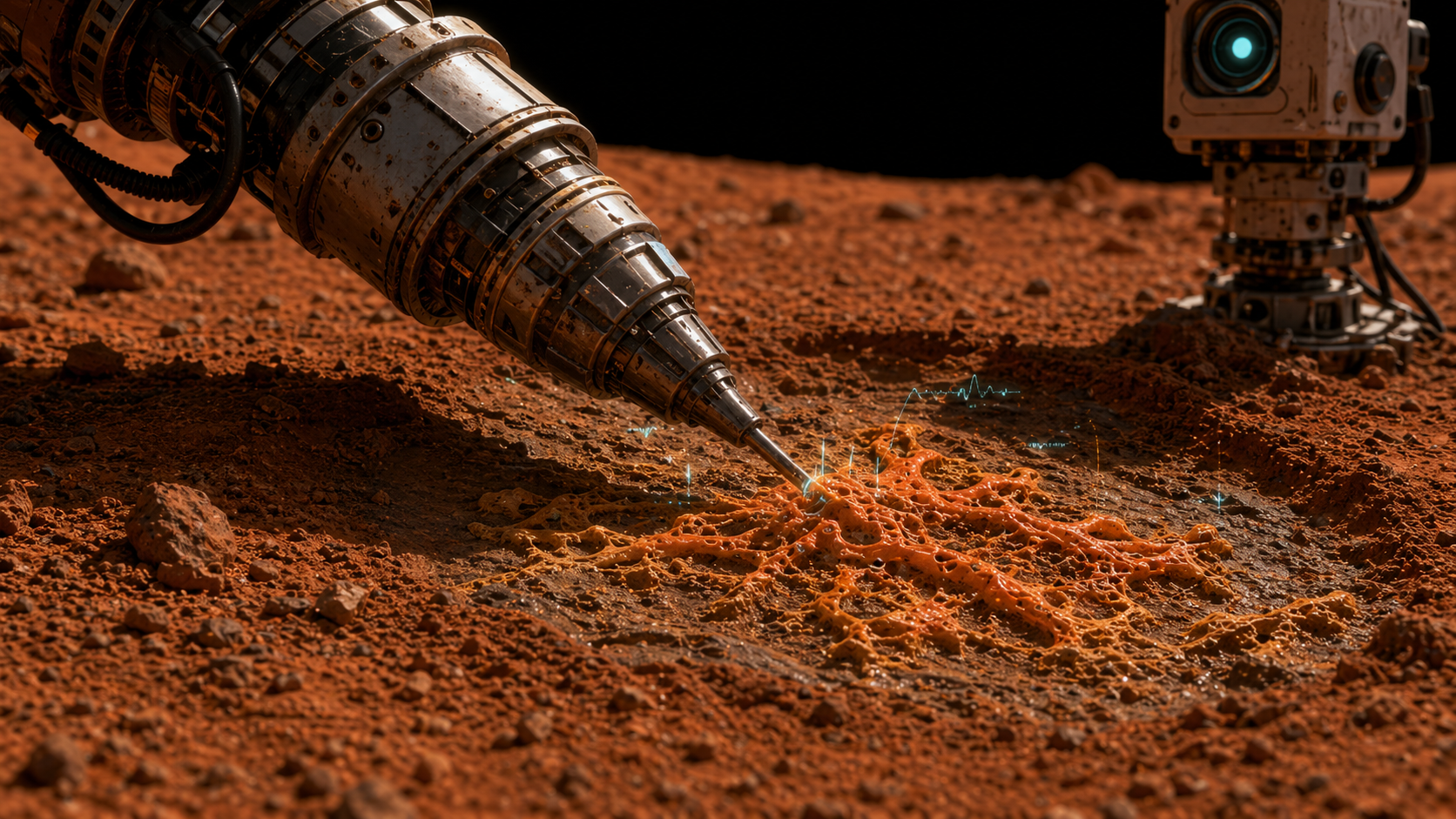 The drill touches the structure and every quiet instrument leans forward.